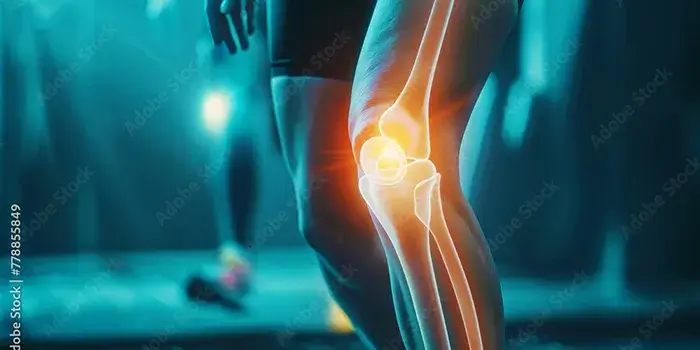 woman stretching outside